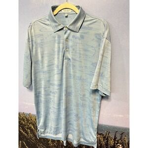 Peter Millar The Low Country Performance‎ Summer Comfort Golf Polo Medium Blue